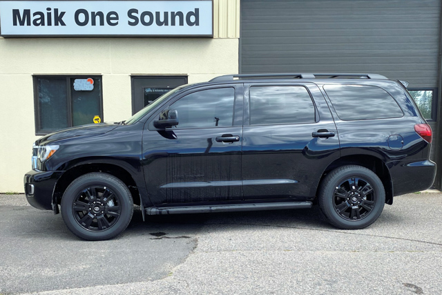 Toyota 2020 Sequioa with professional window tint in North Bay